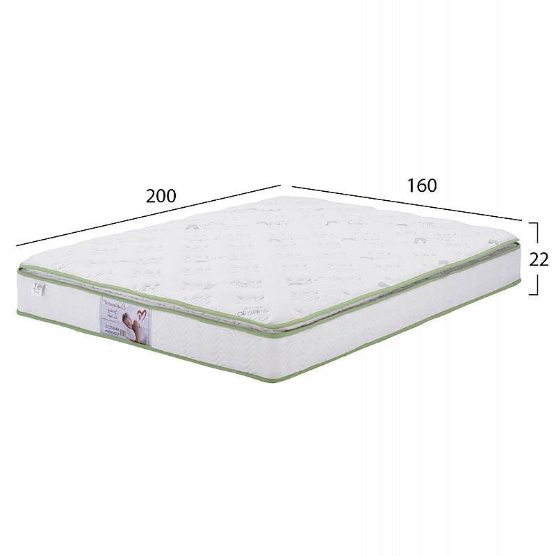 ΣΤΡΩΜΑ CONTINUOUS SPRING ΑΝΩΣΤΡΩΜΑ ALOE VERA 160X200 HM372.16 ΜΟΝΗΣ ΟΨΗΣ ΣΤΡΩΜΑ CONTINUOUS SPRING ΑΝΩΣΤΡΩΜΑ ALOE VERA 160X200 HM372.16 ΜΟΝΗΣ ΟΨΗΣ