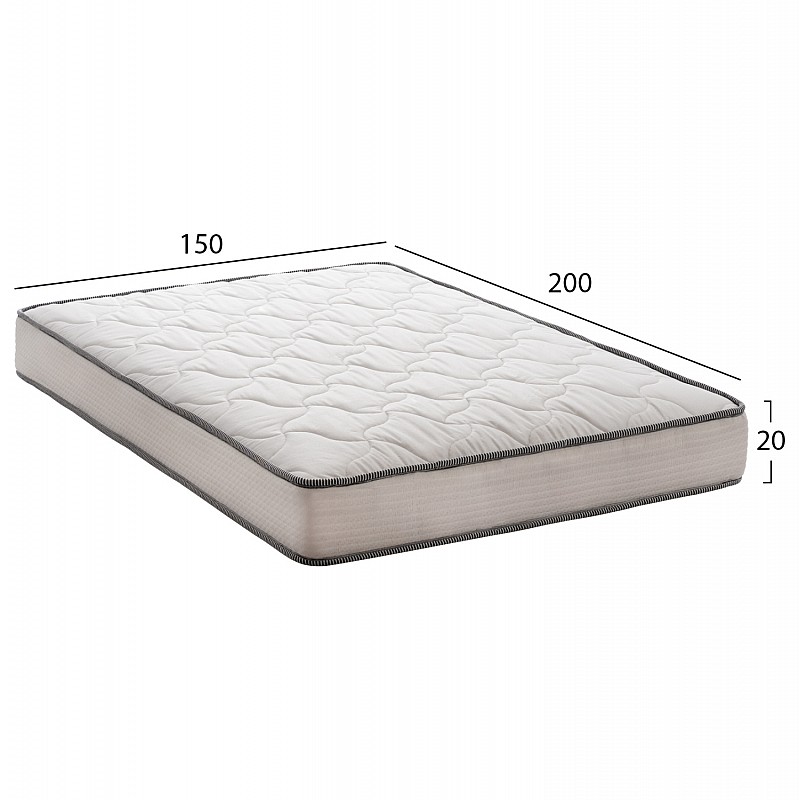 ΣΤΡΩΜΑ DREAMTOPIA ΣΕΙΡΑ ATLAS HM654.150 BONNELL SPRING 150x200x20Y εκ.