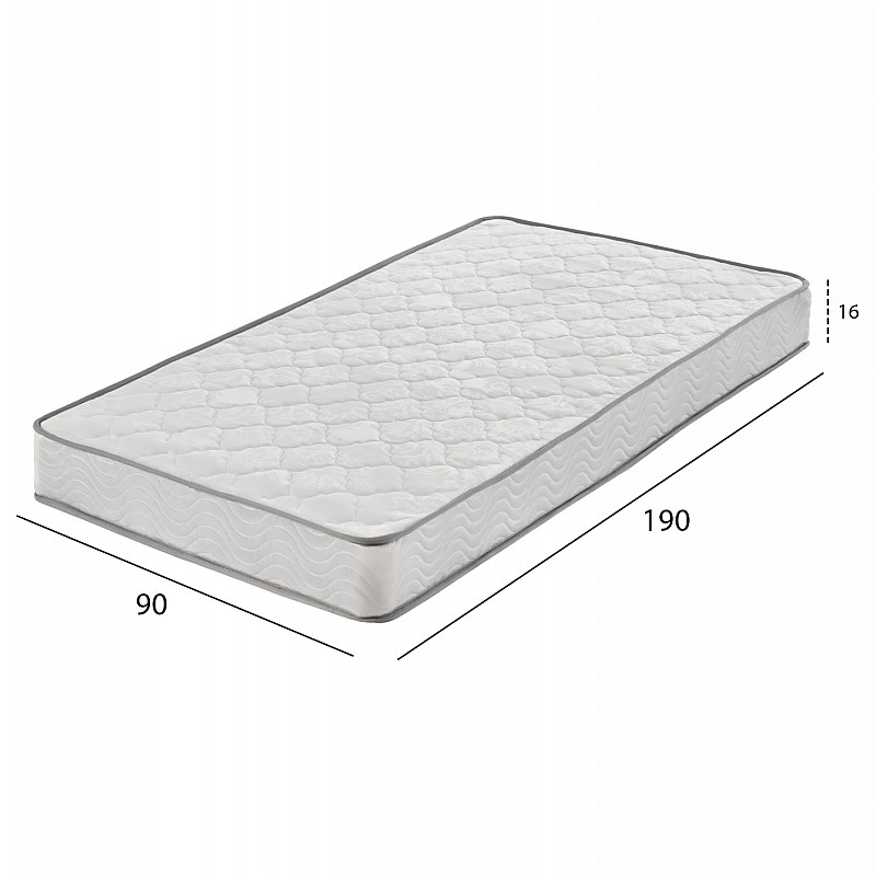 ΣΤΡΩΜΑ CONTINUOUS SPRING ΧΑΜΗΛΗ ΣΟΥΣΤΑ ΜΟΝΗΣ ΟΨΗΣ HM671.01 90x190x16 εκ. ΣΤΡΩΜΑ CONTINUOUS SPRING ΧΑΜΗΛΗ ΣΟΥΣΤΑ ΜΟΝΗΣ ΟΨΗΣ HM671.01 90x190x16 εκ.