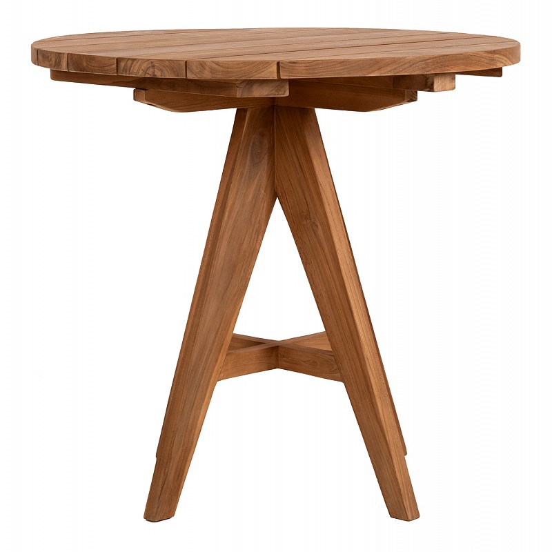 ΤΡΑΠΕΖΙ LEO HM9623.11 ΣΤΡΟΓΓΥΛΟ ΜΑΣΙΦ ΞΥΛΟ ΤΕΑΚ Φ80x75Υεκ. ΤΡΑΠΕΖΙ LEO HM9623.11 ΣΤΡΟΓΓΥΛΟ ΜΑΣΙΦ ΞΥΛΟ ΤΕΑΚ Φ80x75Υεκ.