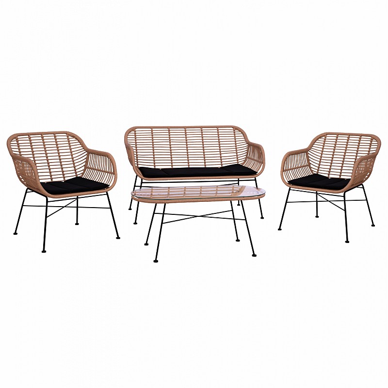 ΣΕΤ ΣΑΛΟΝΙ 4ΤΜΧ ALLEGRA HM5460 ΜΕΤΑΛΛΟ & WICKER ΣΕ ΜΠΕΖ ΧΡΩΜΑ ΣΕΤ ΣΑΛΟΝΙ 4ΤΜΧ ALLEGRA HM5460 ΜΕΤΑΛΛΟ & WICKER ΣΕ ΜΠΕΖ ΧΡΩΜΑ