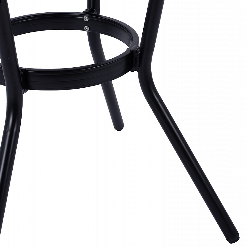 ΤΡΑΠΕΖΙ ΑΛΟΥΜΙΝΙΟΥ MOSES Φ70 BAMBOO LOOK HM5532.02 ΜΑΥΡΟ ΜΕ ΓΥΑΛΙ Φ70X76 εκ ΤΡΑΠΕΖΙ ΑΛΟΥΜΙΝΙΟΥ MOSES Φ70 BAMBOO LOOK HM5532.02 ΜΑΥΡΟ ΜΕ ΓΥΑΛΙ Φ70X76 εκ