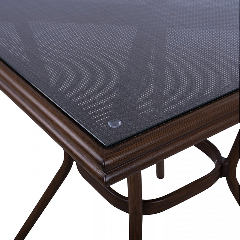 ΤΡΑΠΕΖΙ ΑΛΟΥΜΙΝΙΟΥ HARLOW 70X70X76  BAMBOO LOOK HM5568.03 ΚΑΦΕ ΜΕ ΓΥΑΛΙ ΤΡΑΠΕΖΙ ΑΛΟΥΜΙΝΙΟΥ HARLOW 70X70X76  BAMBOO LOOK HM5568.03 ΚΑΦΕ ΜΕ ΓΥΑΛΙ