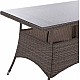 ΤΡΑΠΕΖΙ ΜΕΤΑΛΛΙΚΟ MILITARY RATTAN ΓΚΡΙ HM5141.31 120x70x75Υ εκ.