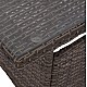 ΤΡΑΠΕΖΙ ΜΕΤΑΛΛΙΚΟ MILITARY RATTAN ΓΚΡΙ HM5141.31 120x70x75Υ εκ.