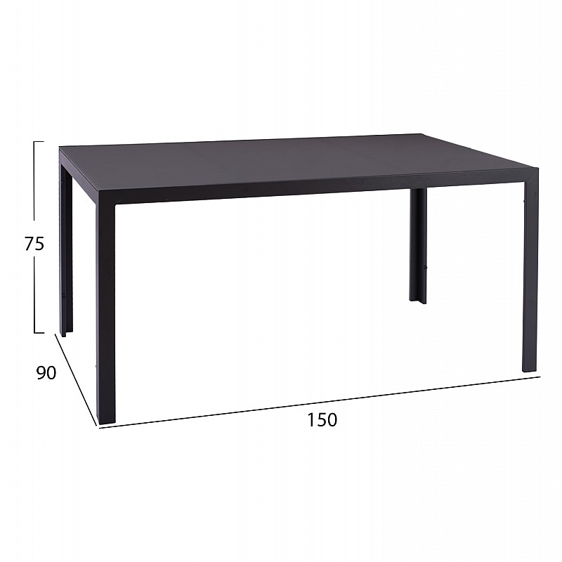 ΤΡΑΠΕΖΙ ΜΕΤΑΛΛΙΚΟ OFER ΟΡΘΟΓΩΝΙΟ ΓΚΡΙ ΜΕ ΓΥΑΛΙ ΓΚΡΙ 150X90Χ75Υεκ. HM5767.01 ΤΡΑΠΕΖΙ ΜΕΤΑΛΛΙΚΟ OFER ΟΡΘΟΓΩΝΙΟ ΓΚΡΙ ΜΕ ΓΥΑΛΙ ΓΚΡΙ 150X90Χ75Υεκ. HM5767.01