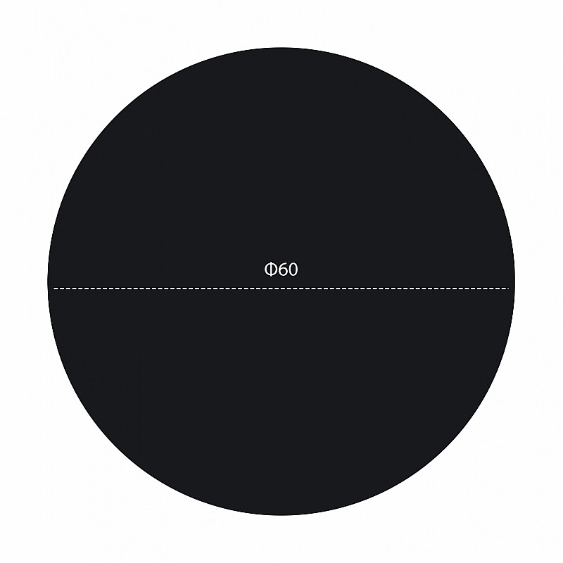 ΕΠΙΦΑΝΕΙΑ ΤΡΑΠΕΖΙΟΥ HPL HM5841.01 ΜΑΥΡΗ Φ60 εκ. ΠΑΧΟΥΣ 12mm.