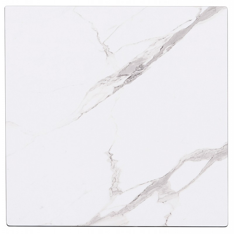 ΕΠΙΦΑΝΕΙΑ ΤΡΑΠΕΖΙΟΥ HPL GLOSSΥ HM6362.01 ΤΕΤΡΑΓΩΝΗ COMPACT ΛΕΥΚΟ ΜΑΡΜΑΡΟ 50x50x1.5εκ