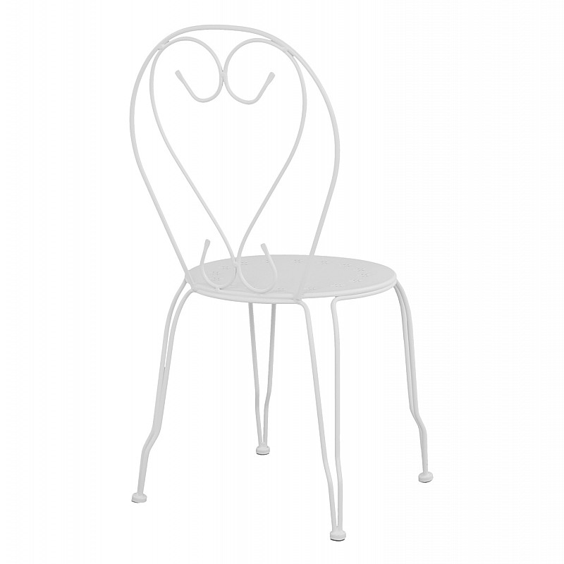 ΚΑΡΕΚΛΑ ΜΕΤΑΛΛΙΚΗ AMORE ΛΕΥΚΗ 42x48x90 εκ. HM5007.12 ΚΑΡΕΚΛΑ ΜΕΤΑΛΛΙΚΗ AMORE ΛΕΥΚΗ 42x48x90 εκ. HM5007.12