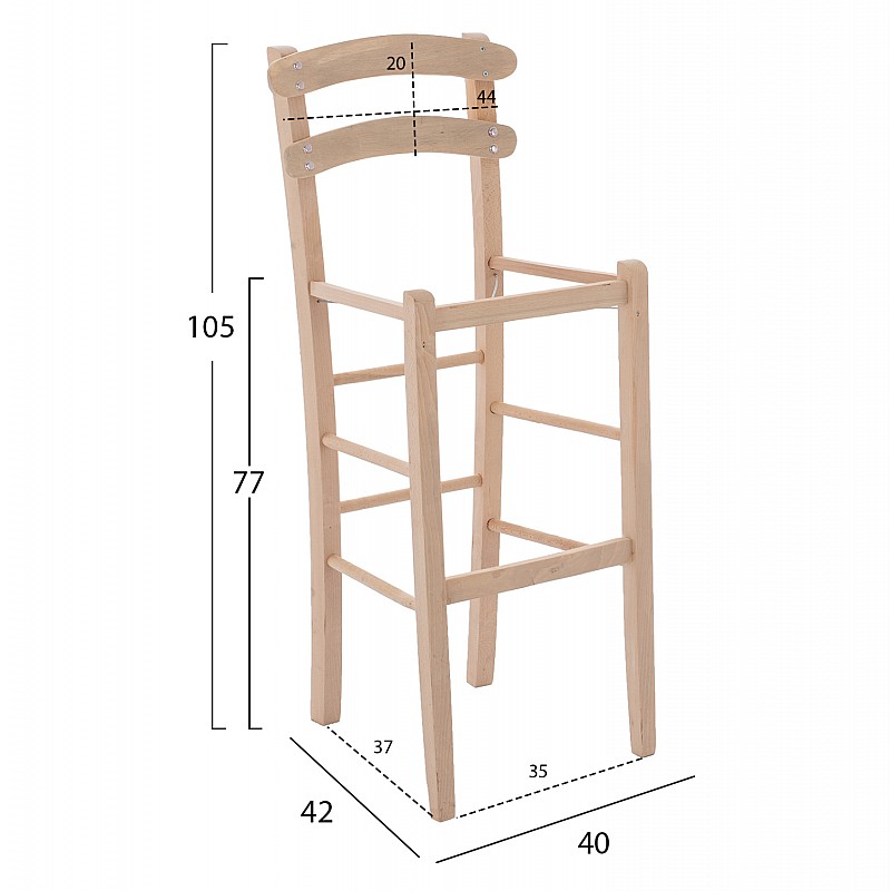 ΣΚΑΜΠΟ ΚΑΦΕΝΕΙΟΥ ΦΥΣΙΚΟ ΕΜΠΟΤΙΣΜΟΥ  HM5579.02 40x42x105 εκ.