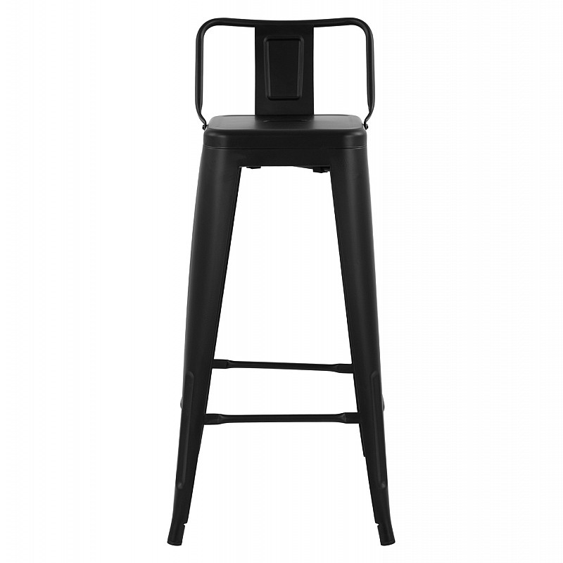 ΣΚΑΜΠΟ BAR ΜΕΤΑΛΛΙΚΟ MELITA ME ΠΛΑΤΗ ΜΑΥΡΟ ΜΑΤ 43Χ43Χ95Υεκ. HM8643.22