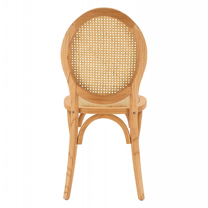 ΚΑΡΕΚΛΑ ΞΥΛΙΝΗ TINSLEY ΜΕ ΟΒΑΛ ΠΛΑΤΗ ΚΑΙ ΠΛΕΞΗ RATTAN ΣΕ ΦΥΣΙΚΗ ΑΠΟΧΡΩΣΗ HM8745.01 45x50x97 εκ.