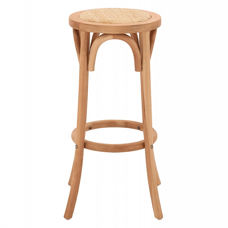 ΣΚΑΜΠΟ ΞΥΛΙΝΟ FAYE ΑΠΟ ΟΞΙΑ ΦΥΣΙΚΟ ΜΕ ΨΑΘΑ Φ36Χ70 HM8751.01 36x36x72 εκ.