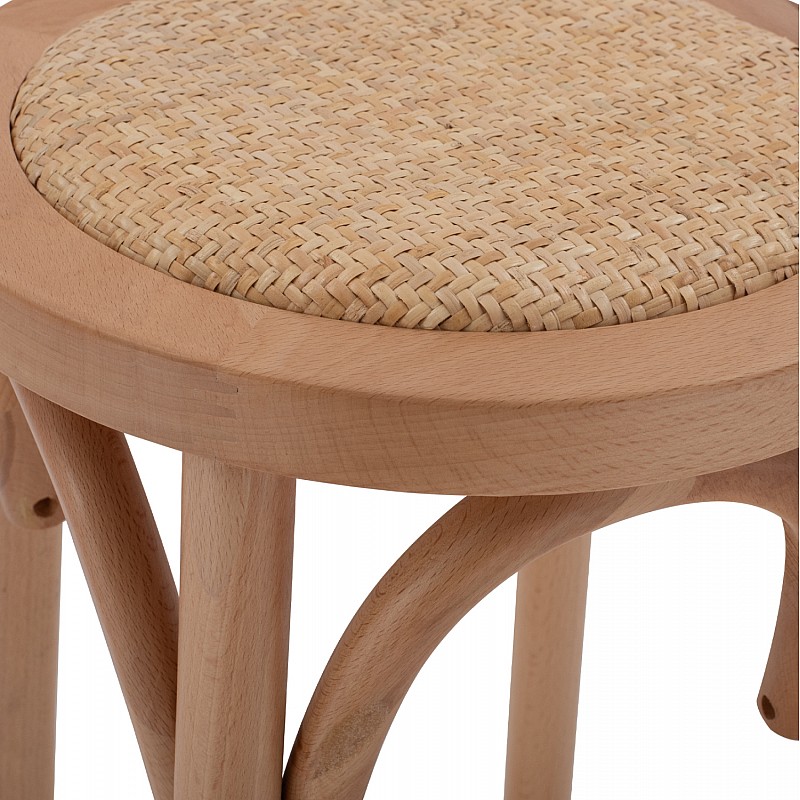 ΣΚΑΜΠΟ ΞΥΛΙΝΟ FAYE ΑΠΟ ΟΞΙΑ DARK HONEY ΜΕ ΨΑΘΑ Φ36Χ70 HM8751.05