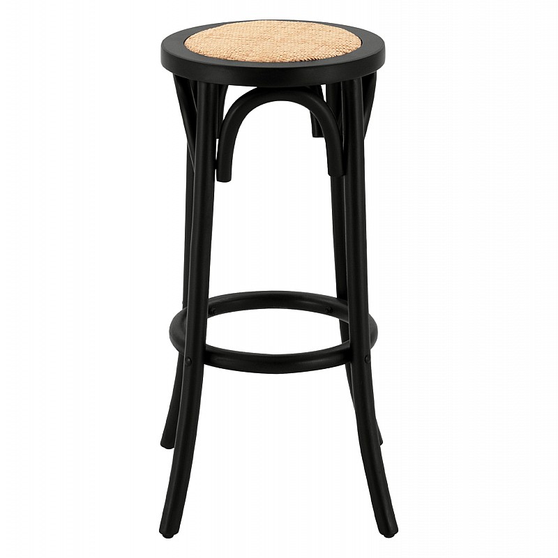 ΣΚΑΜΠΟ ΞΥΛΙΝΟ FAYE ΑΠΟ ΟΞΙΑ ΜΑΥΡΟ ΜΕ ΨΑΘΑ Φ36Χ70 HM8751.02