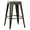 ΣΚΑΜΠΟ ΜΕΣΑΙΟΥ ΥΨΟΥΣ ΜΕΤΑΛΛΙΚΟ HM8573.03 MELITA ΣΕ DARK OLIVE GREEN 43x43x67Yεκ.
