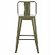 ΣΚΑΜΠΟ ΜΕΣΑΙΟΥ ΥΨΟΥΣ ΜΕΤΑΛΛΙΚΟ MELITA ΣΕ DARK OLIVE GREEN HM8574.03 42x42x98 cm.
