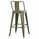 ΣΚΑΜΠΟ ΜΕΣΑΙΟΥ ΥΨΟΥΣ ΜΕΤΑΛΛΙΚΟ MELITA ΣΕ DARK OLIVE GREEN HM8574.03 42x42x98 cm.