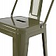 ΣΚΑΜΠΟ ΜΕΣΑΙΟΥ ΥΨΟΥΣ ΜΕΤΑΛΛΙΚΟ MELITA ΣΕ DARK OLIVE GREEN HM8574.03 42x42x98 cm.