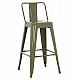 ΣΚΑΜΠΟ ΜΕΣΑΙΟΥ ΥΨΟΥΣ ΜΕΤΑΛΛΙΚΟ MELITA ΣΕ DARK OLIVE GREEN HM8574.03 42x42x98 cm.