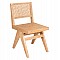 ΚΑΡΕΚΛΑ FREDRIK HM9873 ΞΥΛΟ ΦΡΑΞΙΝΟΥ ΚΑΙ RATTAN ΣΕ ΦΥΣΙΚΟ ΧΡΩΜΑ 45x55,5x83Yεκ.