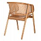 ΠΟΛΥΘΡΟΝΑ KENLEE HM9872 ΦΡΑΞΙΝΟΣ ΚΑΙ ΦΥΣΙΚΟ RATTAN RATTAN ΣΕ ΦΥΣΙΚΟ 57,5x55x81Yεκ.