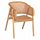 ΠΟΛΥΘΡΟΝΑ KENLEE HM9872 ΦΡΑΞΙΝΟΣ ΚΑΙ ΦΥΣΙΚΟ RATTAN RATTAN ΣΕ ΦΥΣΙΚΟ 57,5x55x81Yεκ.