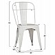 ΚΑΡΕΚΛΑ ΜΕΤΑΛΛΙΚΗ MELITA-PRO HM8641.41 ΛΕΥΚΟ ΜΑΤ 44x47x84.5Υεκ.