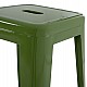ΣΚΑΜΠΟ ΜΠΑΡ ΜΕΤΑΛΛΙΚΟ MELITA-PRO HM8642.53 ΣΕ LIGHT OLIVE GREEN 43x43x78Υεκ.