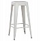 ΣΚΑΜΠΟ ΜΠΑΡ ΜΕΤΑΛΛΙΚΟ MELITA-PRO HM8642.41 ΣΕ ΛΕΥΚΟ ΜΑΤ 43x43x78Υεκ.