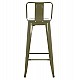 ΣΚΑΜΠΟ BAR ME ΠΛΑΤΗ ΜΕΤΑΛΛΙΚΟ MELITA-PRO HM8643.43 DARK OLIVE GREEN 42x42x100Υεκ.