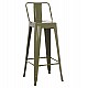 ΣΚΑΜΠΟ BAR ME ΠΛΑΤΗ ΜΕΤΑΛΛΙΚΟ MELITA-PRO HM8643.43 DARK OLIVE GREEN 42x42x100Υεκ.