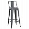 ΣΚΑΜΠΟ BAR ME ΠΛΑΤΗ ΜΕΤΑΛΛΙΚΟ MELITA-PRO HM8643.50 ΓΚΡΙ 42x42x100Υεκ.