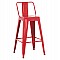 ΣΚΑΜΠΟ ΜΠΑΡ ΜΕΣΑΙΟΥ ΥΨΟΥΣ ΜΕΤΑΛΛΙΚΟ MELITA-PRO HM8574.44 ΚΟΚΚΙΝΟ 43x43x88Υεκ.
