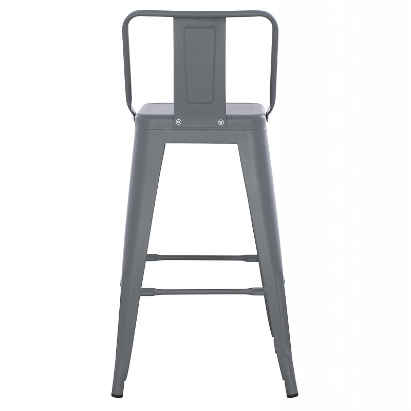 ΣΚΑΜΠΟ ΜΠΑΡ ΜΕΣΑΙΟΥ ΥΨΟΥΣ ΜΕΤΑΛΛΙΚΟ MELITA-PRO HM8574.50 ΓΚΡΙ 43x43x88Υεκ.