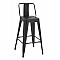 ΣΚΑΜΠΟ ΜΠΑΡ ΜΕΣΑΙΟΥ ΥΨΟΥΣ ΜΕΤΑΛΛΙΚΟ MELITA-PRO HM8574.42 ΜΑΥΡΟ ΜΑΤ 43x43x88Υεκ.