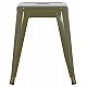 ΣΚΑΜΠΟ ΜΕΤΑΛΛΙΚΟ MELITA HM0096.43 ΣΕ DARK OLIVE ΧΡΩΜΑ 37x37x45Υεκ.