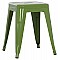 ΣΚΑΜΠΟ ΜΕΤΑΛΛΙΚΟ MELITA HM0096.53 ΣΕ LIGHT OLIVE GREEN ΧΡΩΜΑ 37x37x45Υεκ.