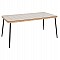 ΤΡΑΠΕΖΙ ΟΡΘΟΓΩΝΙΟ ALLEGRA HM5538.11 ΜΕΤΑΛ.ΜΑΥΡΟ-P.E. RATTAN ΦΥΣΙΚΟ 159,5x89,5x72Υεκ.