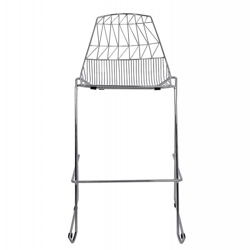 ΣΚΑΜΠΩ BAR ΜΕΤΑΛΛΙΚΟ HM5465.100 LUX ΧΡΩΜΙΟΥ 57x56,5x107 εκ.