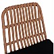 ΣΚΑΜΠΟ ΜΕΤΑΛΛΙΚΟ ΜΕ ΜΑΞΙΛΑΡΙ ALLEGRA HM5452 ΜΕ WICKER ΣΕ ΜΠΕΖ ΑΠΟΧΡΩΣΗ 56x60x109 εκ.