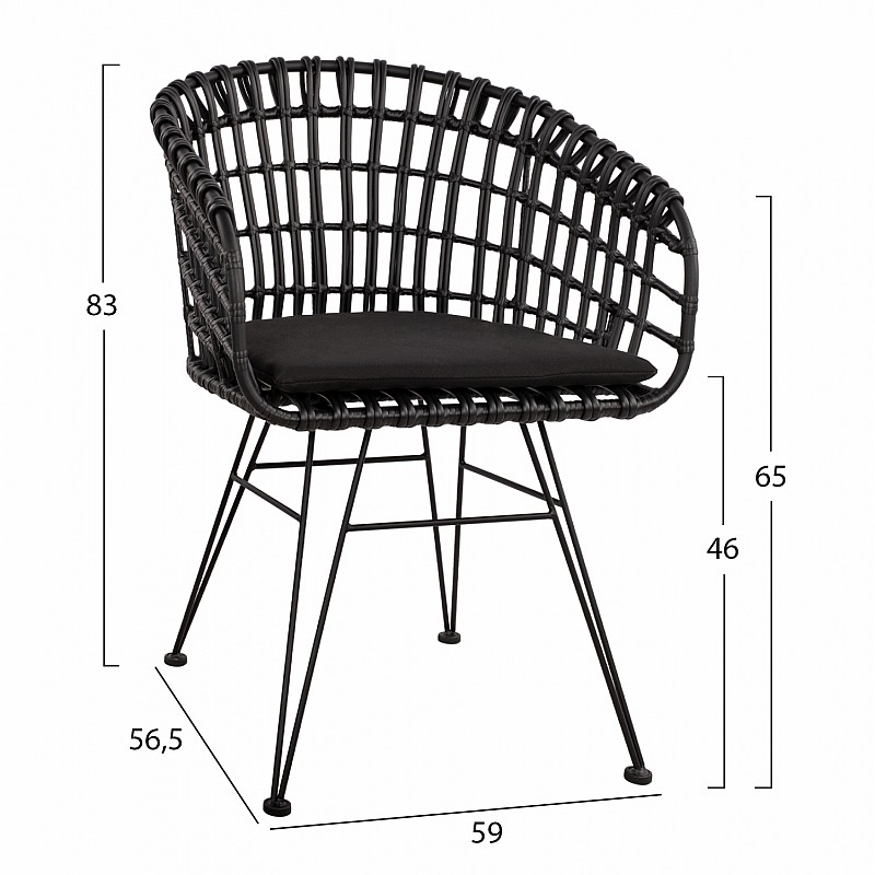 ΠΟΛΥΘΡΟΝΑ ΤΥΠΟΥ ΦΩΛΙΑ ΜΕΤΑΛΛΙΚΗ ALLEGRA HM5456.02 ΜΕ WICKER ΜΑΥΡΟ 59Χ56,5Χ83Υ εκ. ΠΟΛΥΘΡΟΝΑ ΤΥΠΟΥ ΦΩΛΙΑ ΜΕΤΑΛΛΙΚΗ ALLEGRA HM5456.02 ΜΕ WICKER ΜΑΥΡΟ 59Χ56,5Χ83Υ εκ.