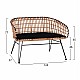 ΠΑΓΚΑΚΙ ΜΕΤΑΛΛΙΚΟ ALLEGRA HM5692 ΜΕ WICKER ΜΑΥΡΟ-ΜΠΕΖ 124x57x77Υ εκ. ΠΑΓΚΑΚΙ ΜΕΤΑΛΛΙΚΟ ALLEGRA HM5692 ΜΕ WICKER ΜΑΥΡΟ-ΜΠΕΖ 124x57x77Υ εκ.