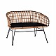 ΠΑΓΚΑΚΙ ΜΕΤΑΛΛΙΚΟ ALLEGRA HM5692 ΜΕ WICKER ΜΑΥΡΟ-ΜΠΕΖ 124x57x77Υ εκ. ΠΑΓΚΑΚΙ ΜΕΤΑΛΛΙΚΟ ALLEGRA HM5692 ΜΕ WICKER ΜΑΥΡΟ-ΜΠΕΖ 124x57x77Υ εκ.