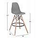 ΣΚΑΜΠΟ ΜΠΑΡ RENATA HM0173.10 ΓΚΡΙ 58x56x107Υ εκ. ΣΚΑΜΠΟ ΜΠΑΡ RENATA HM0173.10 ΓΚΡΙ 58x56x107Υ εκ.