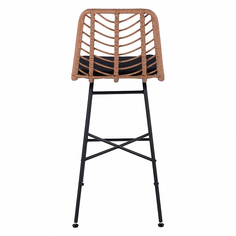 ΣΚΑΜΠΟ ΜΕΤΑΛΛΙΚΟ GAVIN HM5706 ΜΕ WICKER ΜΠΕΖ 47Χ59Χ111Υ εκ.