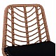 ΣΚΑΜΠΟ ΜΕΤΑΛΛΙΚΟ GAVIN HM5706 ΜΕ WICKER ΜΠΕΖ 47Χ59Χ111Υ εκ.
