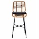 ΣΚΑΜΠΟ ΜΕΤΑΛΛΙΚΟ EDDIE ΜΕ ΜΑΞΙΛΑΡΙ HM5708 ΜΕ WICKER ΜΠΕΖ 45Χ46.5Χ115Υ εκ.