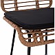 ΣΚΑΜΠΟ ΜΕΤΑΛΛΙΚΟ EDDIE ΜΕ ΜΑΞΙΛΑΡΙ HM5708 ΜΕ WICKER ΜΠΕΖ 45Χ46.5Χ115Υ εκ.