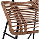 ΣΚΑΜΠΟ ΜΕΤΑΛΛΙΚΟ EDDIE ΜΕ ΜΑΞΙΛΑΡΙ HM5708 ΜΕ WICKER ΜΠΕΖ 45Χ46.5Χ115Υ εκ.